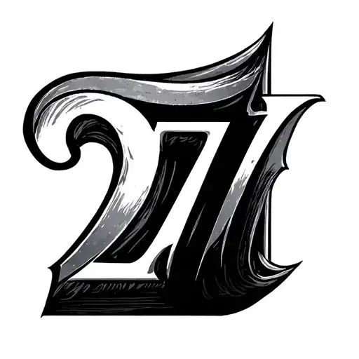 27 in roman numerals tattoo design idea