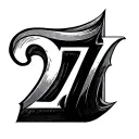 27 in roman numerals tattoo design idea