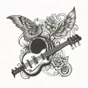 personal mantra tattoos," "music-inspired quote tattoos," or "lyric tattoos" to find designs featuring meaningful phrase tattoo design idea