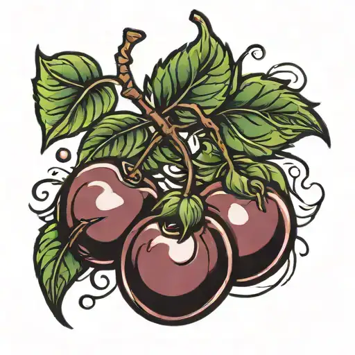 Cherry Bomb tattoo design idea