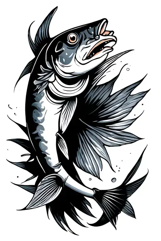 bonefish tattoo design idea
