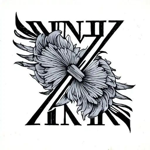 1971 In Roman Numerals tattoo design idea