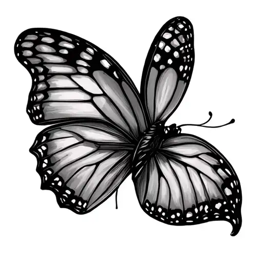 Butterfly Rib tattoo design idea