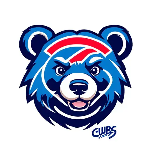 chicago cubs bear logo tattoo design idea