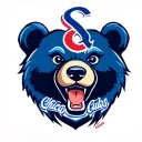 chicago cubs bear logo tattoo design idea