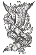 phoenix harry potter hippogriff deathly hallows tattoo design idea