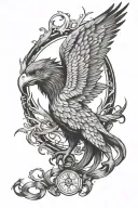 phoenix harry potter hippogriff deathly hallows tattoo design idea