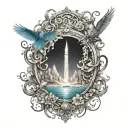 let it go gentle tattoo design idea