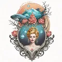 let it go gentle tattoo design idea