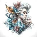 let it go gentle tattoo design idea