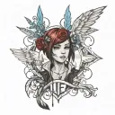 life is strange line tattoo design idea