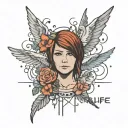 life is strange line tattoo design idea