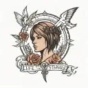 life is strange line tattoo design idea