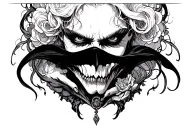 romantic vampires tattoo design idea