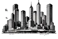 Detroit Motor City tattoo design idea