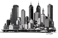 Detroit Motor City tattoo design idea