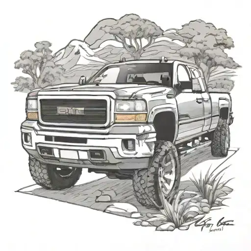 2001 gmc sierra 2500 tattoo design idea