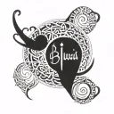 arabic calligraphy tattoo design idea