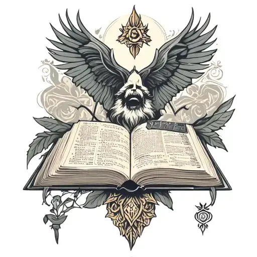 The book of Job in the bible as a tattoo  tattoo design idea