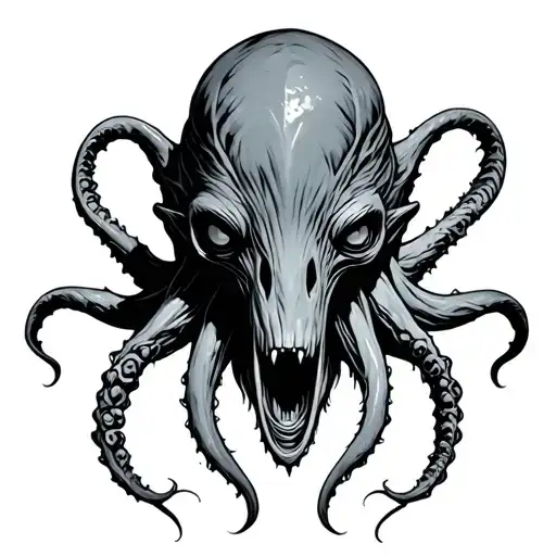 Cthulhu Head tattoo design idea