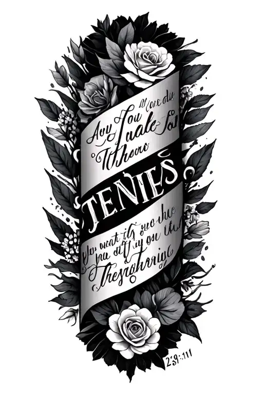 I want a simple half sleeve tattoo representing the biblical verse jeremiah 29:11 tattoo design idea