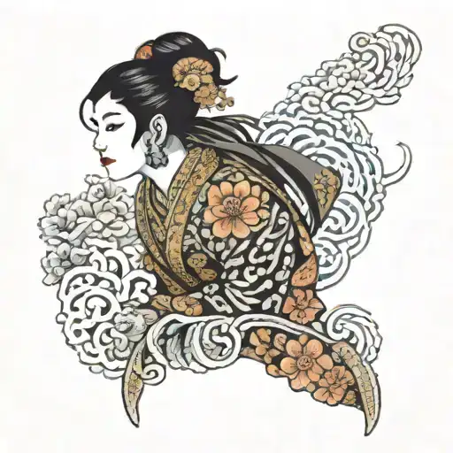 radha shyam tattoo design idea