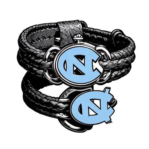 longitude and latitude bracelet with unc tarheel logo and cardinal  tattoo design idea