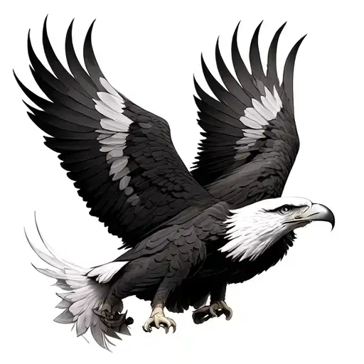 Eagle Death Spiral tattoo design idea