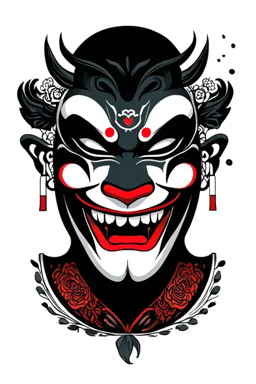 "HECTOR TATTOOS"  hannya masks tattoo design idea