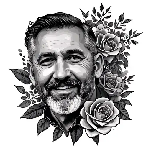 Dad Memorial tattoo design idea