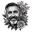 Dad Memorial tattoo design idea
