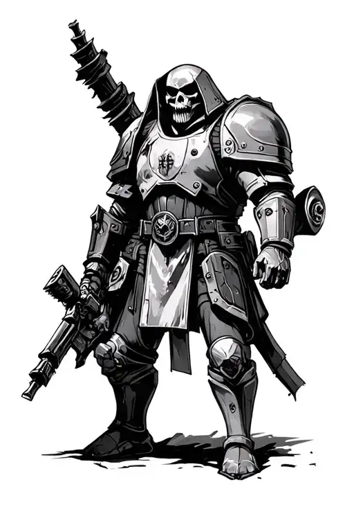 Warhammer 40k Deathwatch tattoo design idea