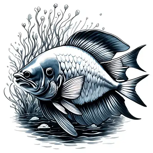 Aquarium tattoo design idea