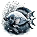 Aquarium tattoo design idea