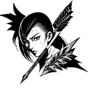 an arrow like avatar the last airbender tattoo design idea