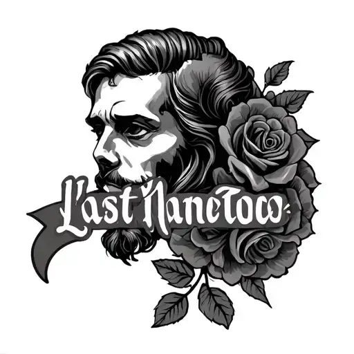 Last Name tattoo design idea