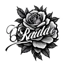 Last Name tattoo design idea