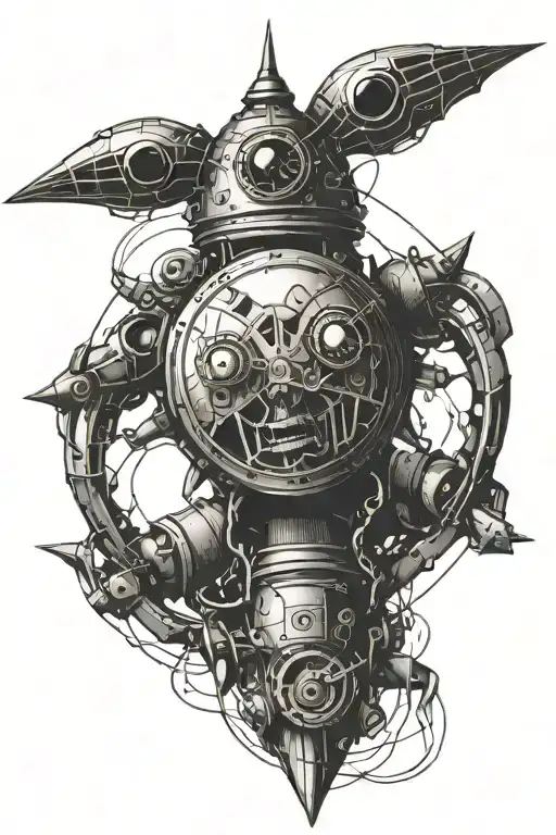 paranoid android tattoo design idea