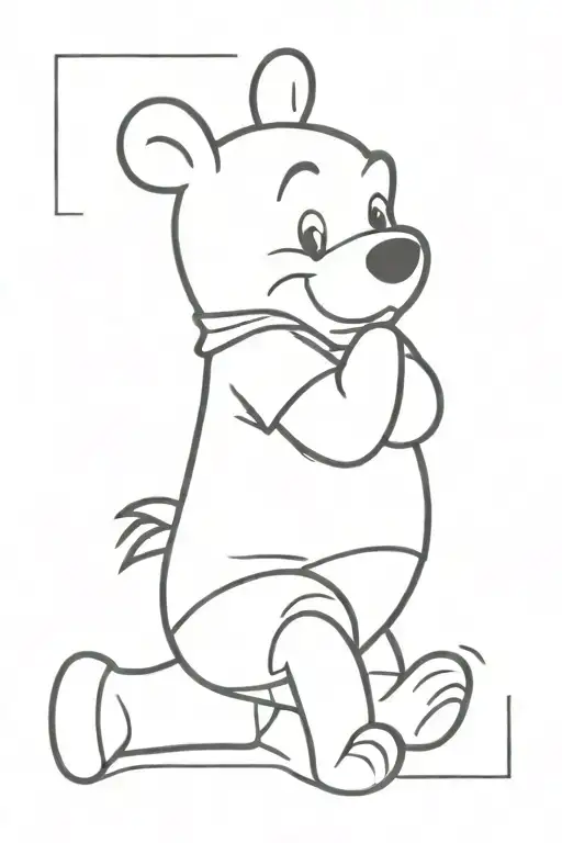 winnie the pooh tattoo design idea