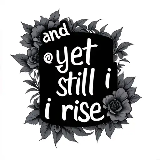 "and yet still i rise." Morse tattoo design idea