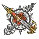 ukrainian trident tattoo design idea