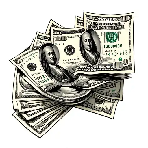  money has power over everything and controls people that don’t have self respect  tattoo design idea