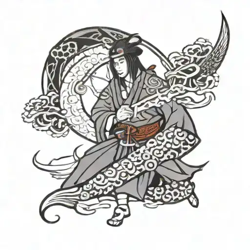 Itachi Uchiha's American tattoo as a Japanese samurai tattoo design idea