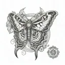 Atlas Moth tattoo design idea