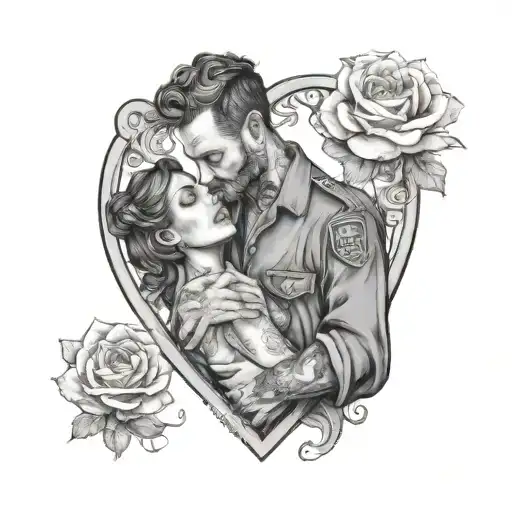 Man, Norma, Pisces, Mexico, Romance, Heart, In Love, Poet, Writer, Police, Altruistic, Genuine, Noble, Jealous tattoo design idea