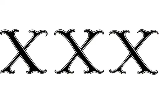 "x X x" tattoo design idea