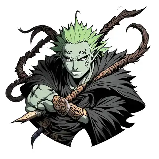 Zoro Asura tattoo design idea