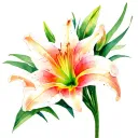 Daylily tattoo design idea