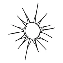empathy sun tattoo design idea