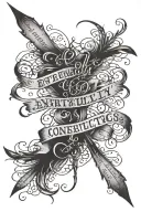 Coordinates Quote "Eventually everything connects" tattoo design idea